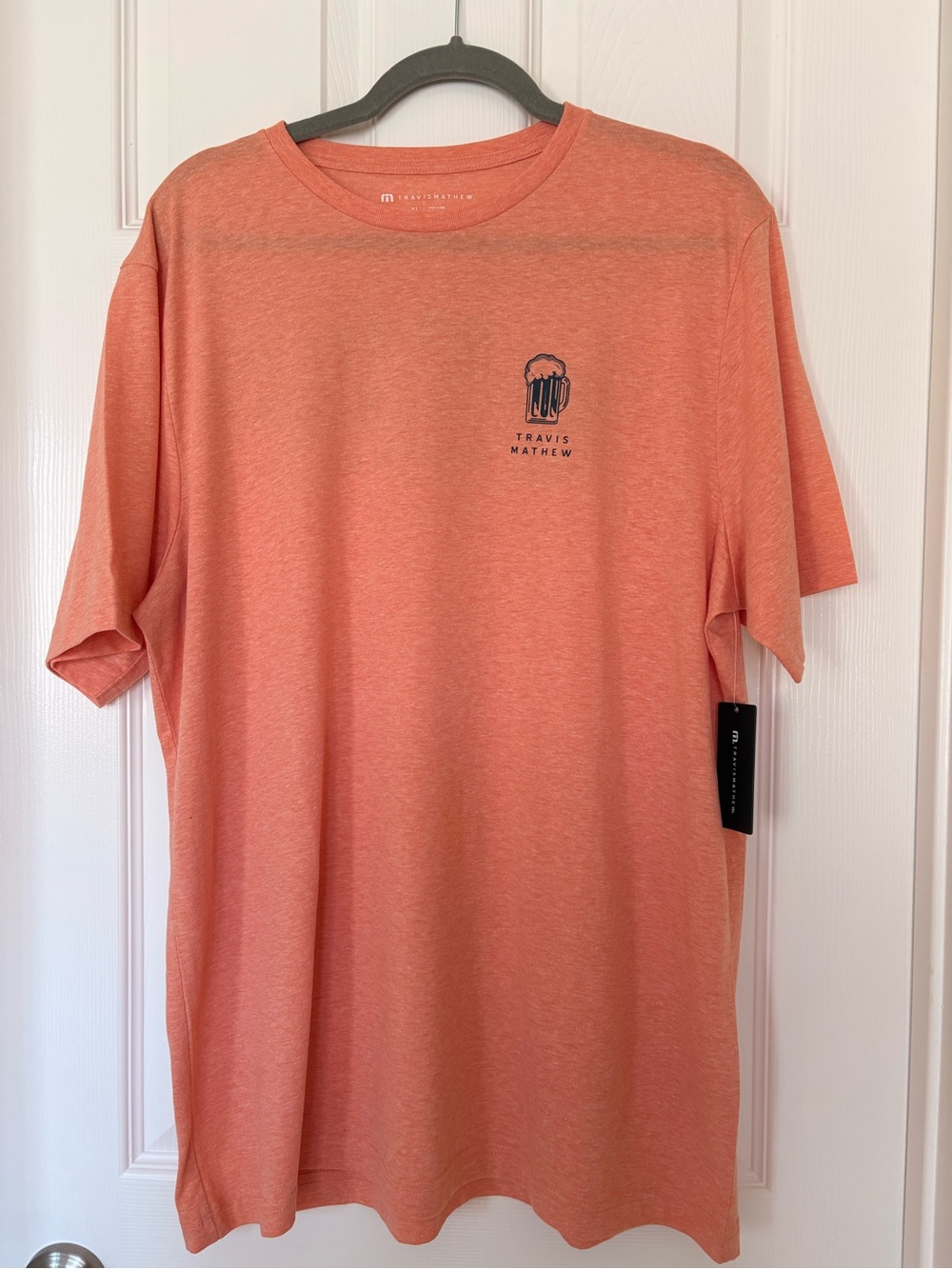 Travis Mathew Ferry Ride Golf Tee XL NWT Heather Melon